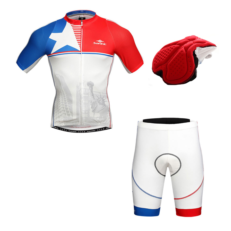 Santic Ŭ ª Ŷ    Ƿ  & Ŭ   е Ƿ    S-3XL մϴ/Santic Cycling Short Jacket Suit Bicycle Bike Clothing Man&s C